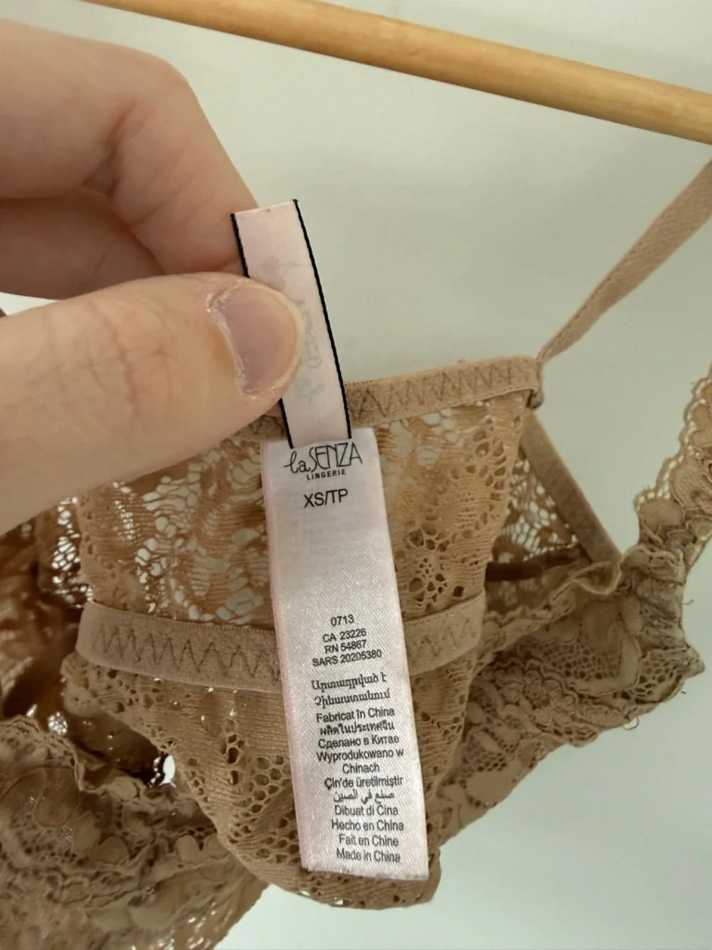 La SENZA Beige Lace Bralette (size XS) - Picture 4 of 4